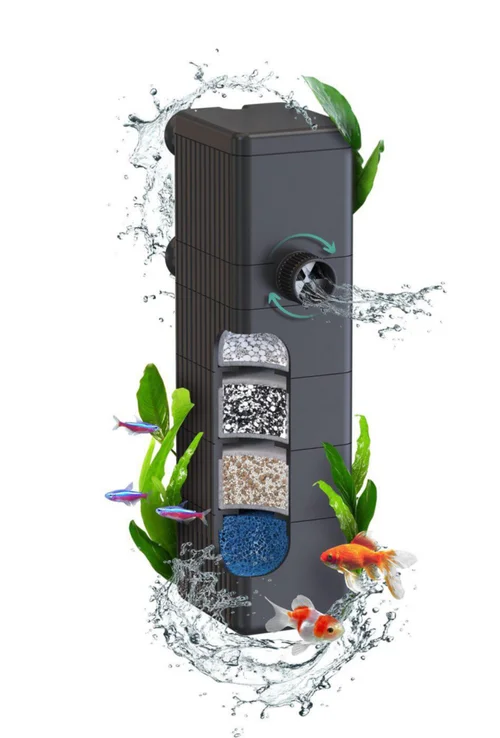 Pour tous vos projets jardin：Filtre interne pour aquarium jusqu'à 150 litres Bio Filter 600 coloris noir Aquatlantis
