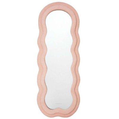 Miroir cadre en tissu Charlotte (Rose)