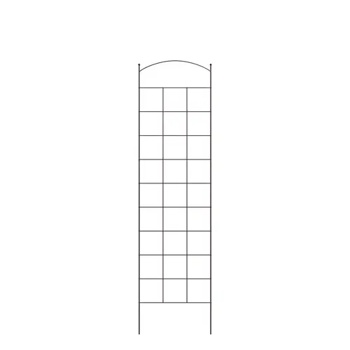 Parfait au jardin:Treillis pour extérieur grille ogive avec boule coloris marron - 170 x 45 cm