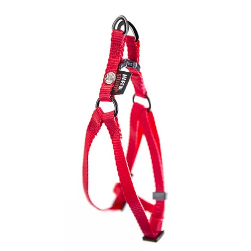 Essentiel au jardin:Harnais baudrier réglable rouge pour chien - 1x25/35 cm