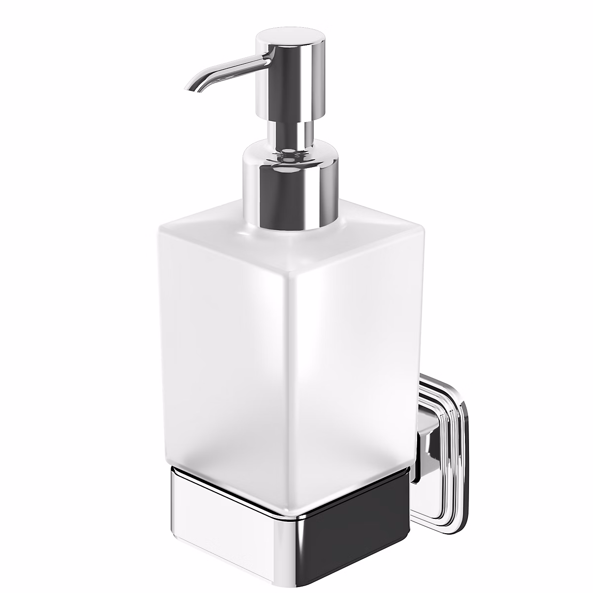 Distributeur de savon mural acier inoxydable chromé Teesta GoodHome – Réf. OCHSFOCSL1303623631