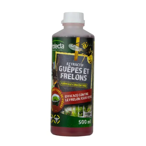 Pour plus de praticité à l’extérieur:Liquide attractif guêpes et frelons concentré Protecta - 500 ml