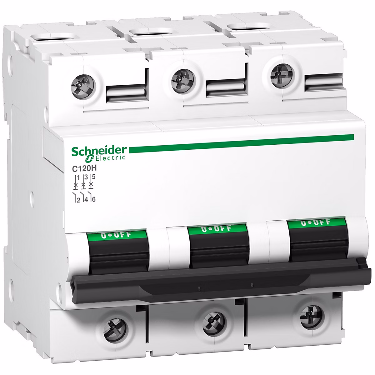 A9n18511 Schneider C120h Disjoncteur Triphasé Schneider 63 A – 3p | Courbe D | 15ka | à Vis