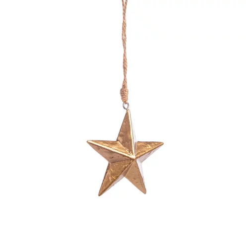 Nature au jardin:Étoile en bois Kaemingk - Ø 7,5 x l 3 cm