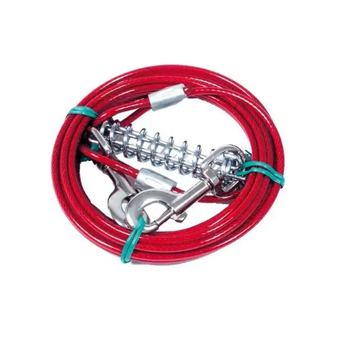 Jardin service：Câble d’attache chien rouge 6m Martin Sellier