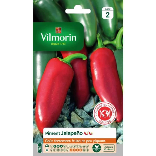 Pour vos jardins:Graines de piment jalapeno Vilmorin - graines à semer