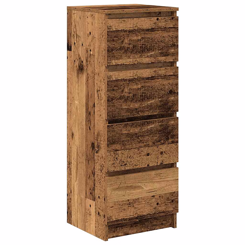 Buffet vieux bois 37 – 5 × 35 × 99 cm bois d'ingénierie vidaXL