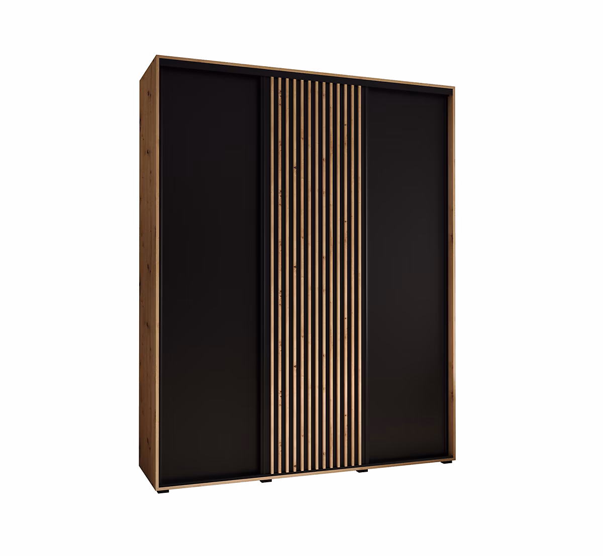 Armoire Lanko 1 a portes coulissantes H. 235 – 2 x L. 200 x P. 60 3 portes