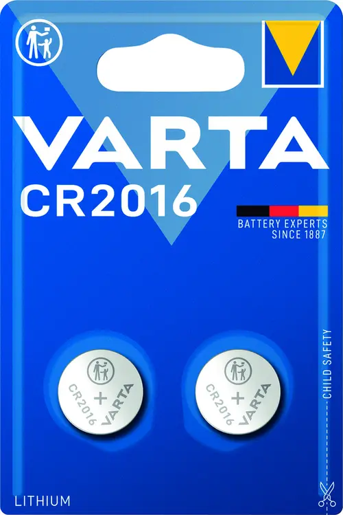 Pour embellir vos extérieurs：Piles bouton lithium 3 V Varta CR2016 x 2