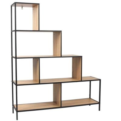 Etagère escalier en métal et bois Edison (120 x 30 x 146 cm)