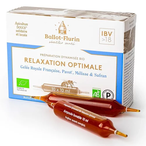 Mieux au jardin:Préparation dynamisée bio Relaxation optimale Ballot Flurin - 10 ampoules x 10 ml