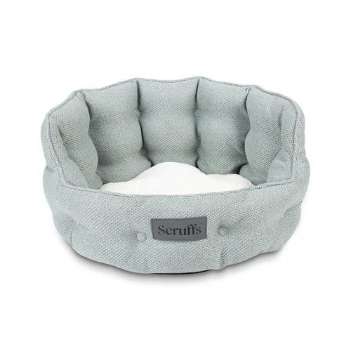 Conçu pour vos extérieurs：Couchage pour chat ou petit chien coloris vert lit rond Scruffs Seattle - Ø 45 cm