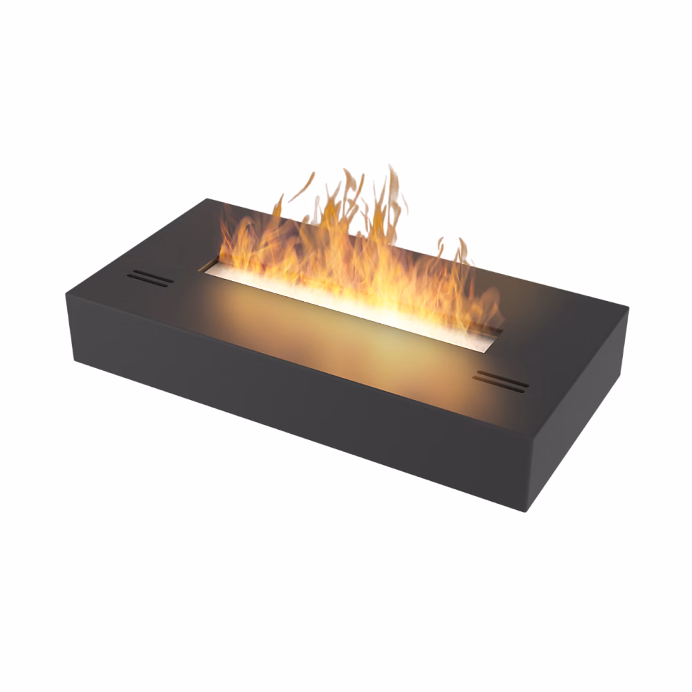 Brûleur Au Bioéthanol Avec Insert De Plan De Travail En Inox Noir Mat 50Cm – Réf. NMDSGXNEY7291636534