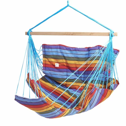 Choix pratique：Chaise hamac coloris multicolore en polypropylène XXL Jobek Hamac Konfort - 225 x 130 cm