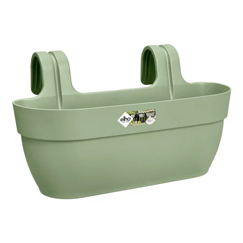 Pour vos envies de jardin：Balconnière plastique vert pistache Elho Vibia Campana easy hanger large - 24,1 cm