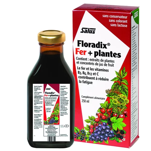 Jardin passion:Floradix fer + plantes formule liquide 250 ml