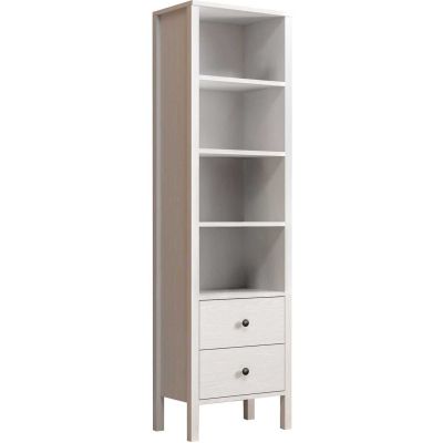 Bibliothèque en aggloméré Frannie (Modèle 1 : 50.2 x 34 x 180 cm)