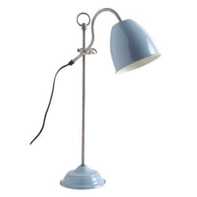 Lampe de bureau en métal laqué (Bleu)