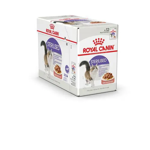 Un atout pour le jardin：Pâtées pour chat adulte stérilisé émincés en sauce Royal Canin Sterilised - 12 x 85 g