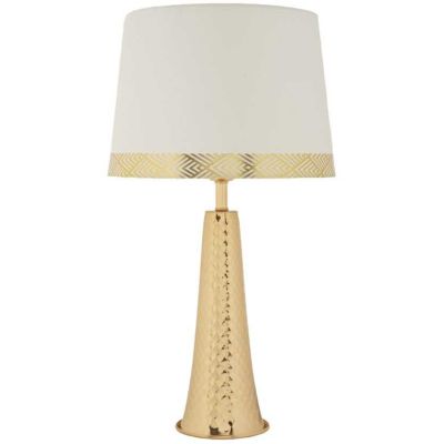 Lampe de table en métal Tower 30 x 54 cm (Doré)