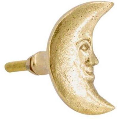 Bouton de porte en laiton recyclé Moon