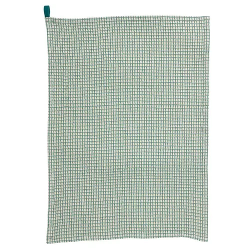 Adapté au jardin：Torchon Na Mumba coloris bleu en coton - 50 x 70 cm