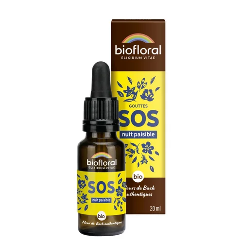 Pour donner du style à l’extérieur:Flacon goutte bio Biofloral SOS nuit paisible - 45 g