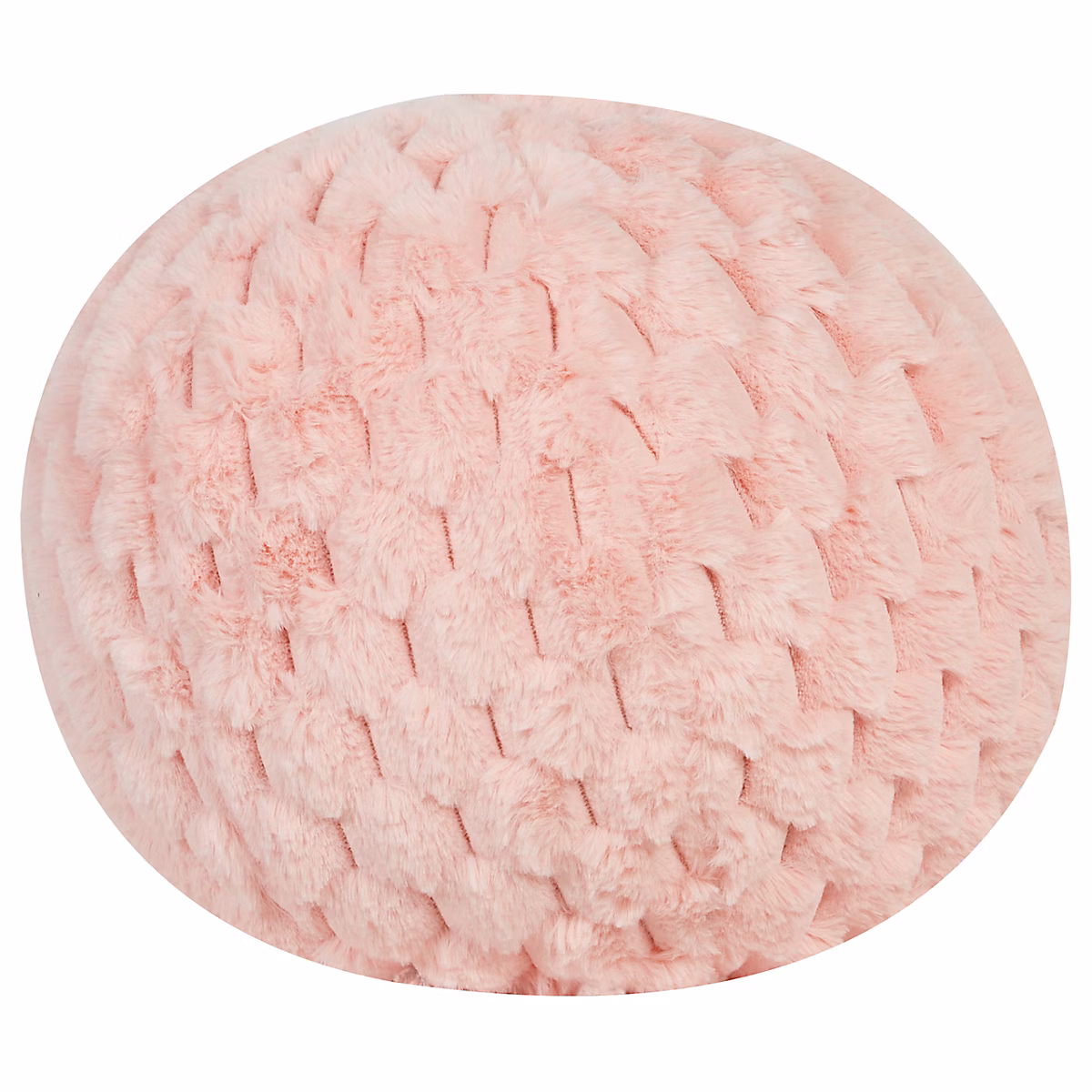 Coussin ROSEA 30 × 30 cm Fourrure synthétique Rose Unicolore