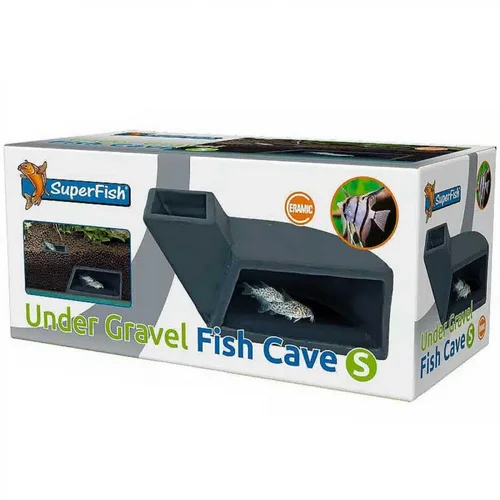 Pour vos besoins extérieurs:Grotte artificielle sous gravier, petite taille - SUPERFISH Fish Cave S