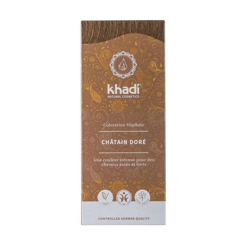Parfait au jardin:Teinture aux plantes Châtain doré Khadi - 100 g