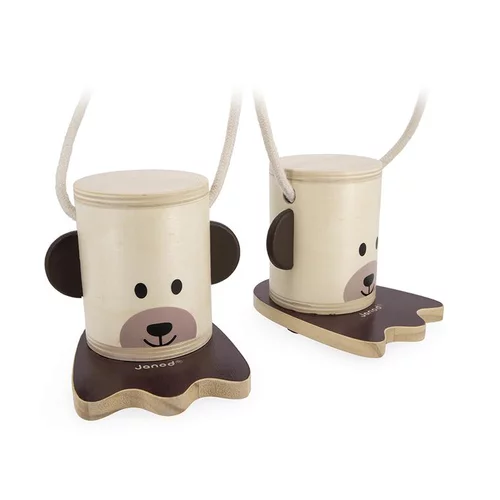 Jardin quotidien:Petites echasses marron Janod - 15 cm