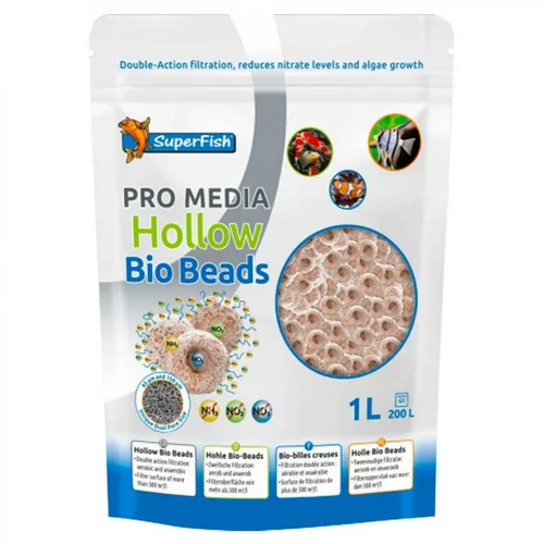 Bien pensé jardin：Support bactérien SUPERFISH Pro Media Bio Bead 3D - 1L