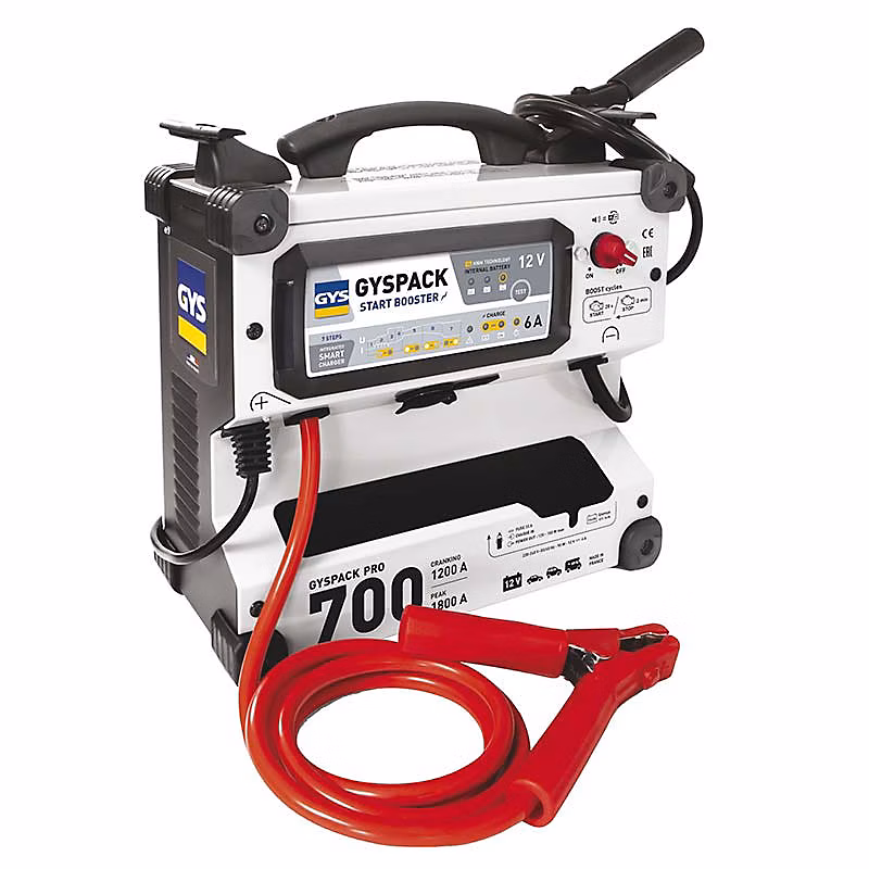 Démarreur autonome GYSPACK PRO 700 – 12 V, 640 A, chargeur intégré
