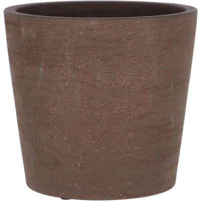 Pot de fleur en terre cuite non verni marron (25 cm)