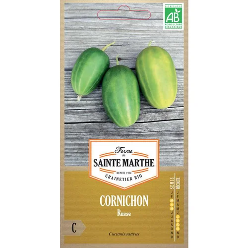 Jardin pour tous:Graines de Cornichon de Russie bio Ferme Sainte Marthe - graines à semer