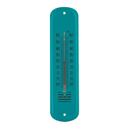 Votre allié au jardin：Thermomètre extérieur en métal bleu Instant Nature 10030 - 19 cm