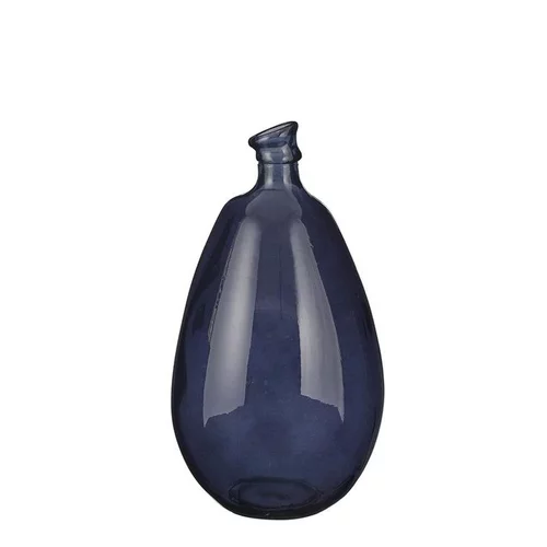 Jardin & pratique:Vase en verre recyclé noir Pinto - Ø 26 x H 47 cm