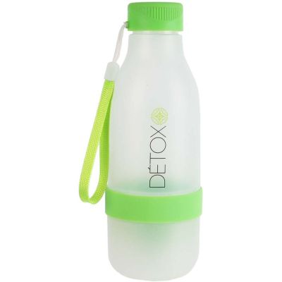 Bouteille détox avec presse-agrumes intégré 60 cl (Vert)