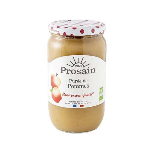 Pour vos envies de jardin：Purée de pommes bio format familial Prosain - 820 g