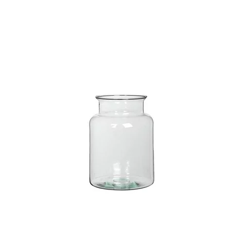 Pour les espaces verts：Vase Mathew en verre transparent Ø 19 x H 25 cm