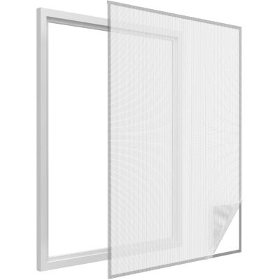 Moustiquaire fenêtre blanc 28g/m² bande auto-agrippante 9,5 mm (max 100x100 cm)