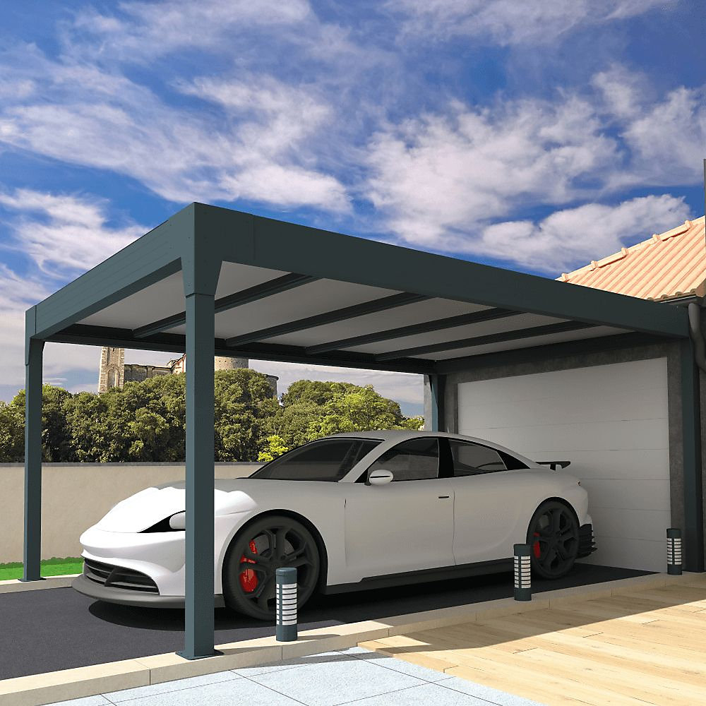 Carport isotoit MODERN îlot Gris anthracite 3 | 78x3 – 50m