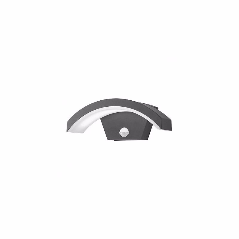 Applique Murale LED 8W 360lm Détecteur – Blanc Naturel 4000K Gris IP54