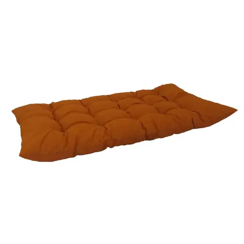 Qualité pour le jardin：Coussin de dossier de palette en polyester/coton coloris abricot Banco - 120 x 60 x 10 cm