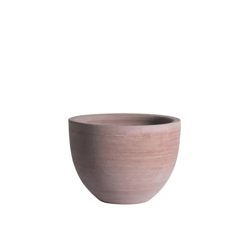 Maison & jardin:pot Cuvier bas contemporain en terre claire H 37 x Ø 50 cm