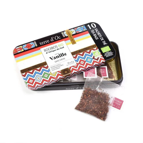 Pour un jardin à votre image：Thé nomade Rooibos vanille bio Terre d’Oc – 10 x 2 g