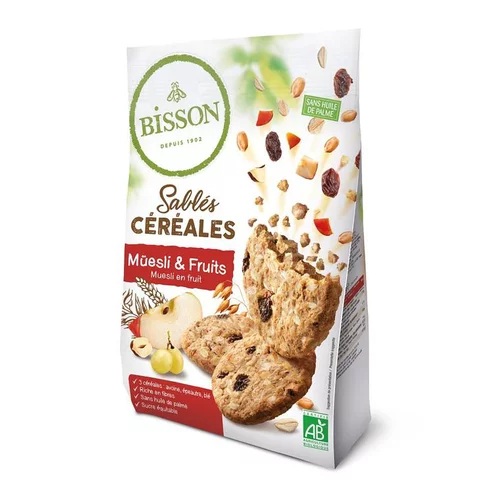 Pour simplifier le jardin:Sablés céréales muesli et fruits bio - 200 g