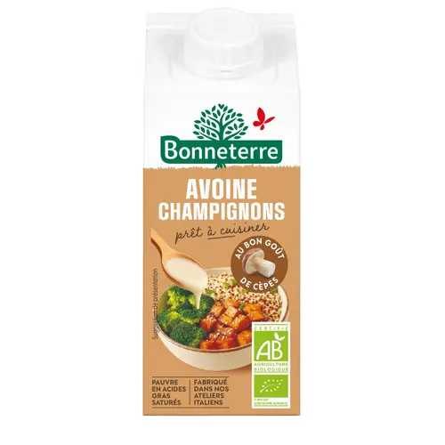 Pour plus de confort au jardin:Avoine champignon bio Bonneterre - 20 cl