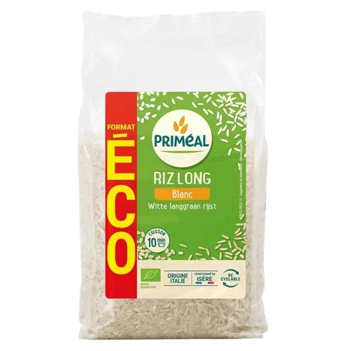 Adapté à vos extérieurs：Riz long blanc italie bio en sachet Primeal - 2 kg