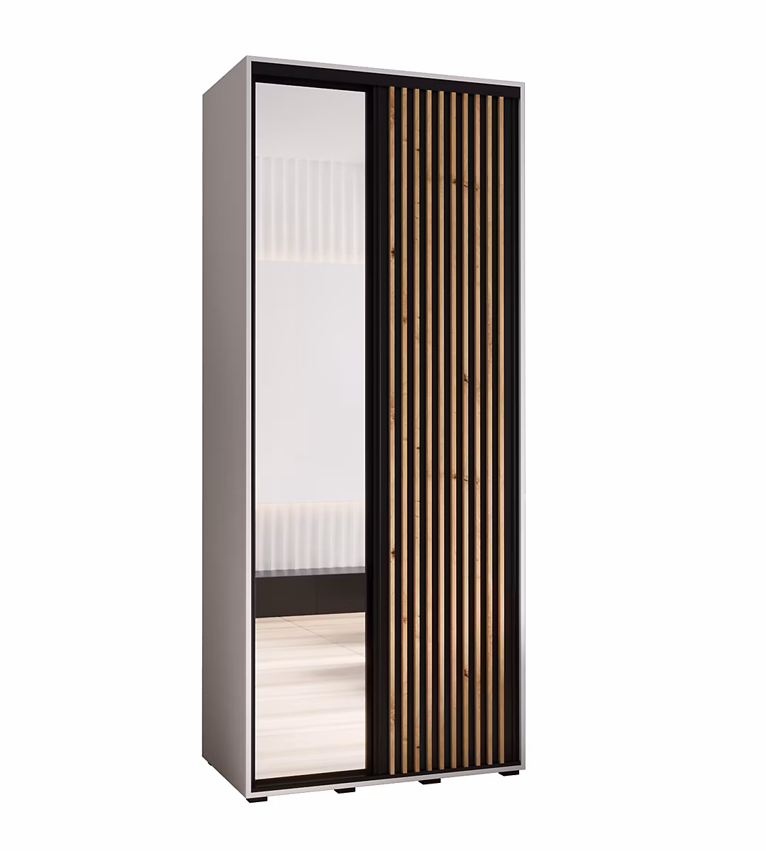 Armoire Sapporo 2 a portes coulissantes H. 205 – 2 x L. 100 x P. 45 2 portes